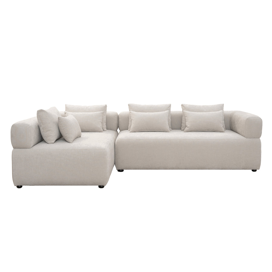 Beck Left Hand Corner Sofa – Parchment