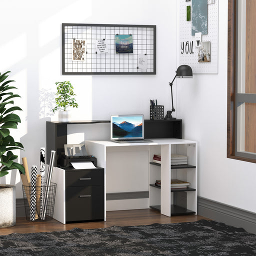 Multi-Storage & Workstation Desk Table Storage Shelves Home Office