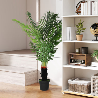 150cm Artificial Areca Palm Tree with PE Leaves and Flocked Soil