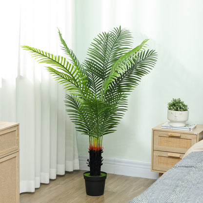 150cm Artificial Areca Palm Tree with PE Leaves and Flocked Soil