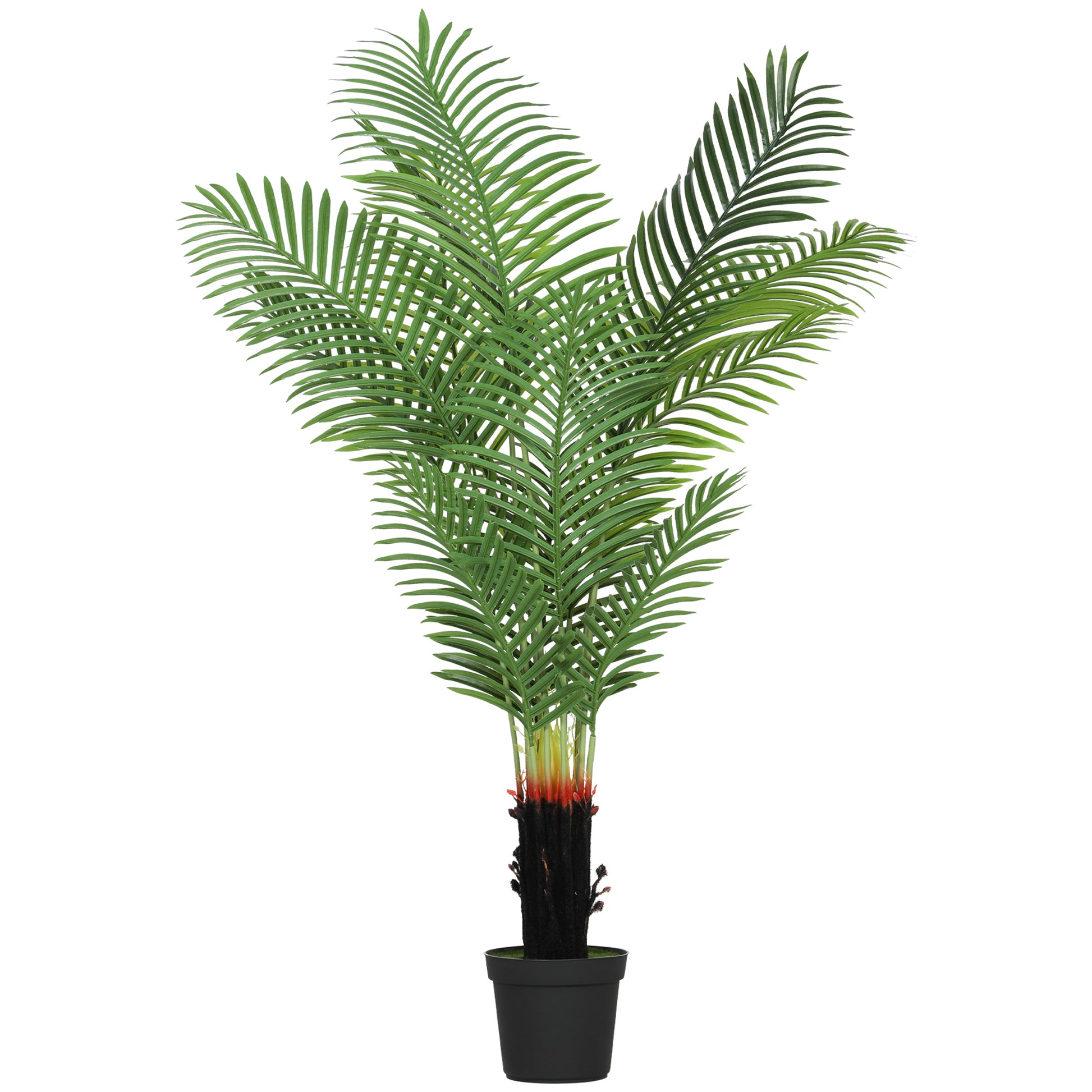 areca palm 150cm 150cm Artificial Areca Palm Tree with PE Leaves and Flocked Soil – QuidsIn Superstore