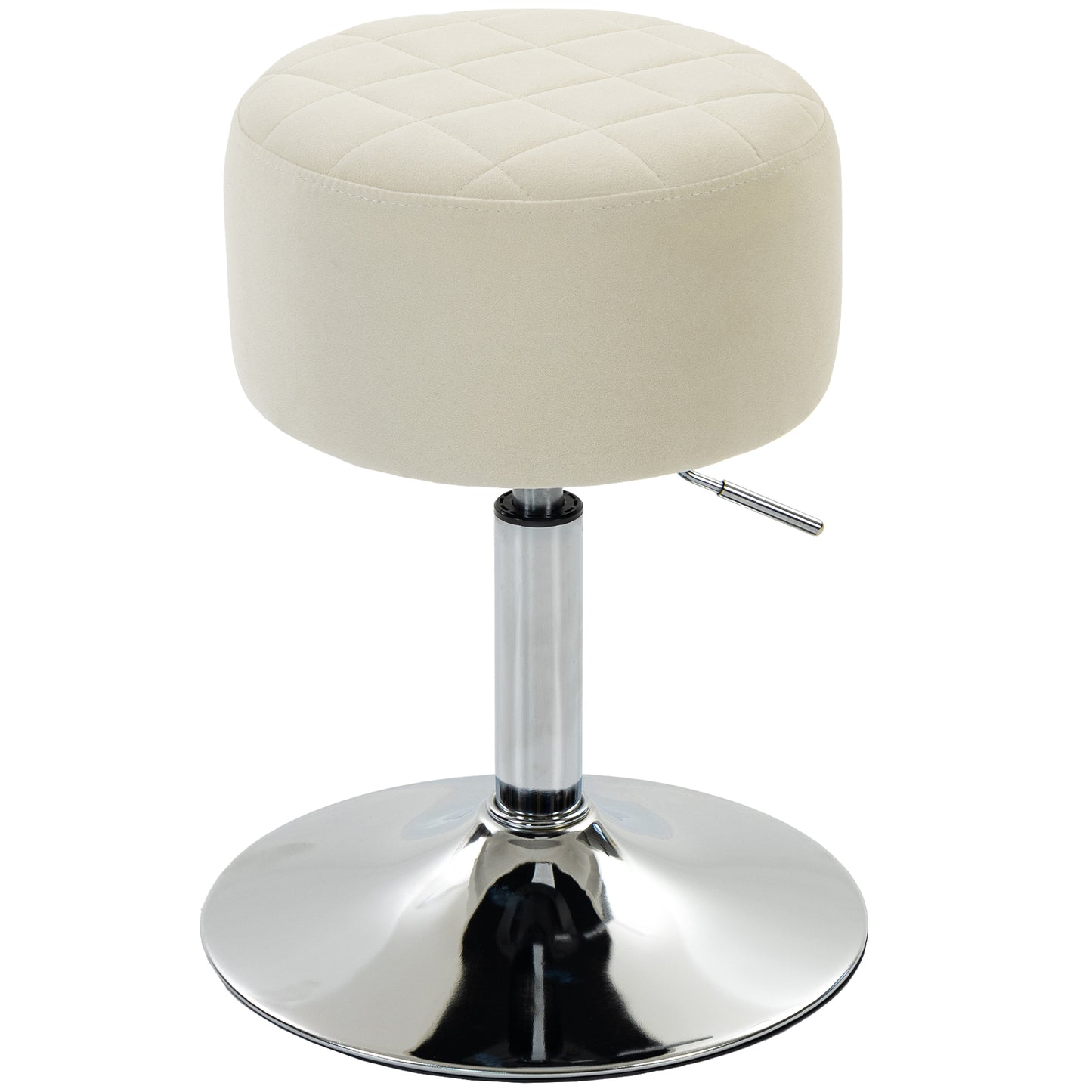 Bar Stool Adjustable Swivel 1 Piece, Beige