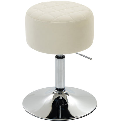 Bar Stool Adjustable Swivel 1 Piece, Beige