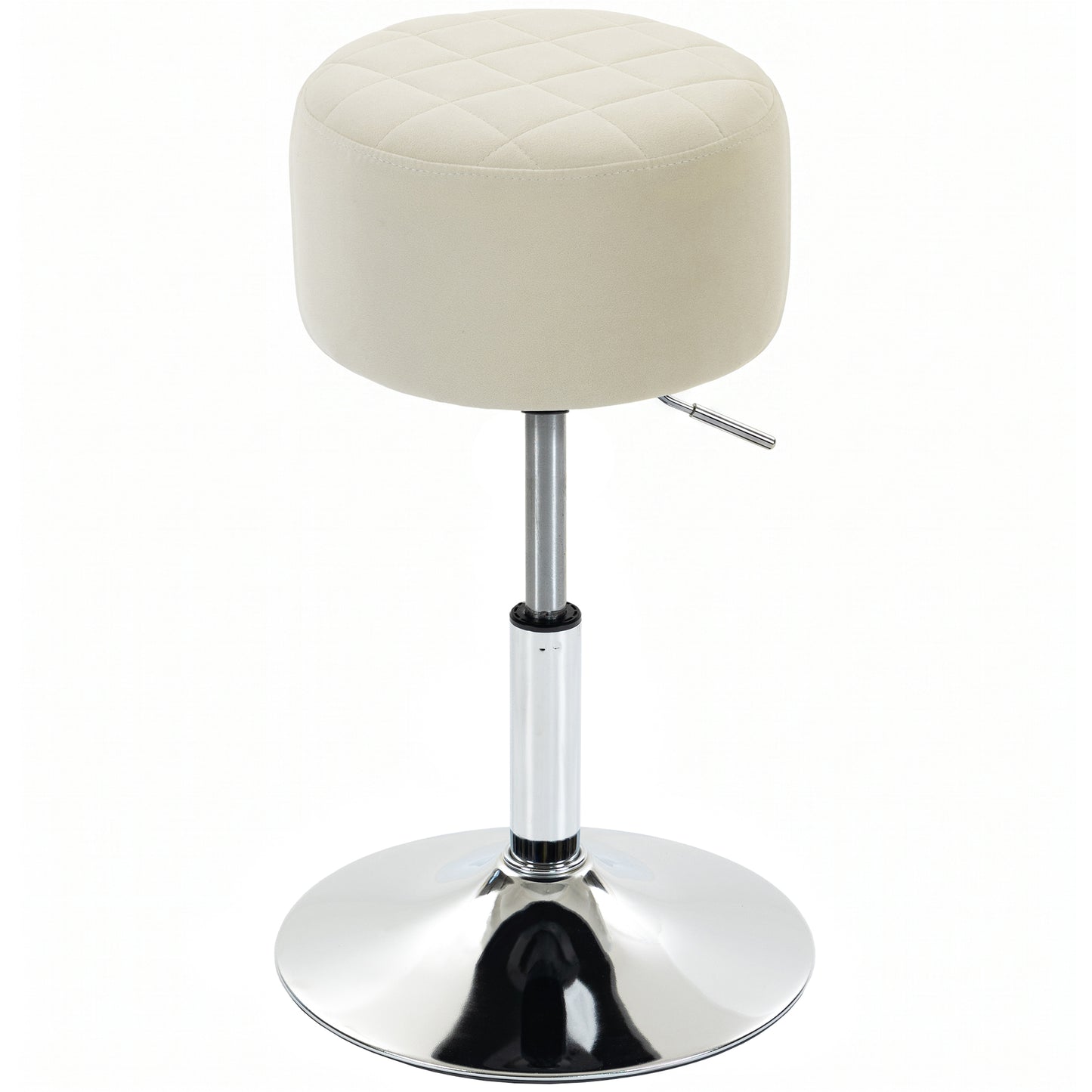 Bar Stool Adjustable Swivel 1 Piece, Beige