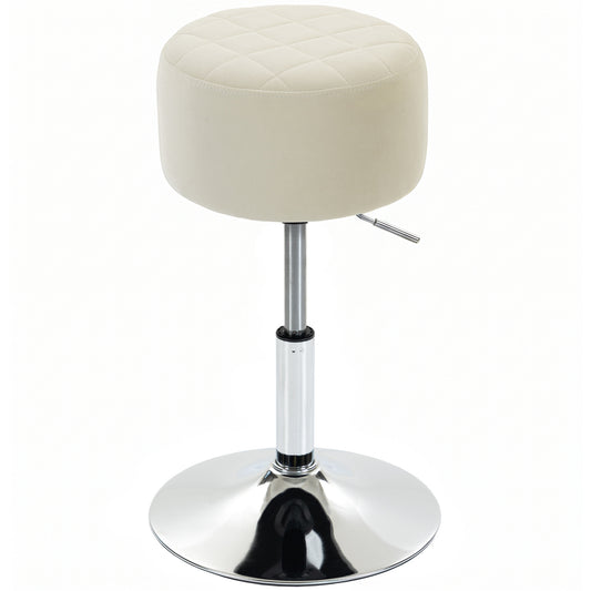Bar Stool Adjustable Swivel 1 Piece, Beige