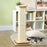 87cm Cat Scratching Post 3 in 1 Cat Scratcher w/ Track Ball Toy