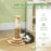 49cm Cat Scratching Post with Interactive Track Ball Toy for Indoor