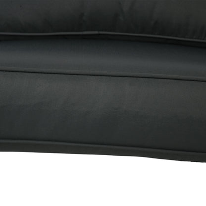 3-Piece Back and Seat Cushion Pillows Replacement, Patio Chair Cushions Set for Indoor Outdoor, Charcoal Grey