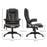 Executive Office Chair with Massage and Heat, High Back PU Leather Massage Office Chair With Tilt and Reclining Function, Brown