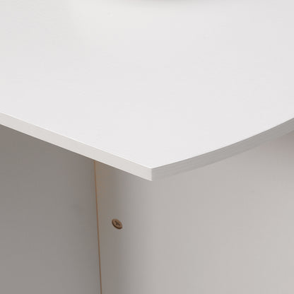 Foldable Dining Table Compact Drop Leaf Table for Kitchen White