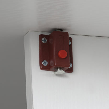 Foldable Dining Table Compact Drop Leaf Table for Kitchen White