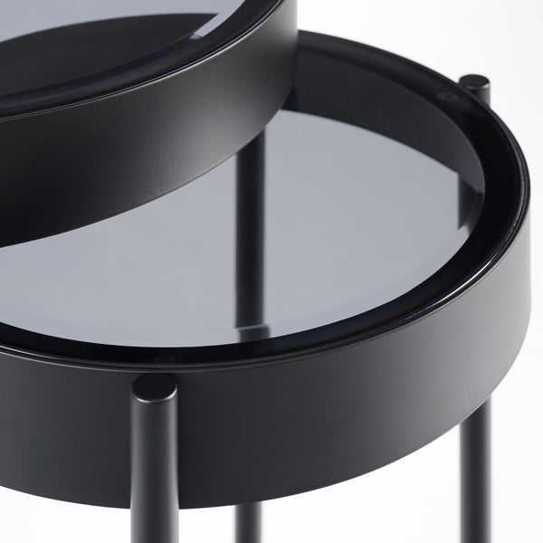 Orion Black Nesting Side Tables