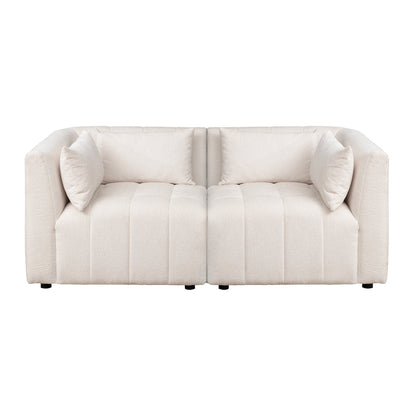 Essen Two Seat Sofa – Ivory Chenille