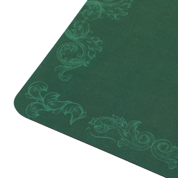 239.3 x 115.5 cm Poker Mat 12 Player Water-Resistant, Green