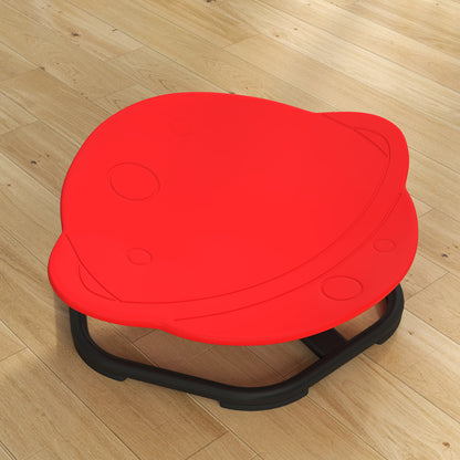 Planet-Shaped Kids Swivel Chair, Sensory Spinning Chair, Red