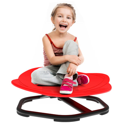 Planet-Shaped Kids Swivel Chair, Sensory Spinning Chair, Red