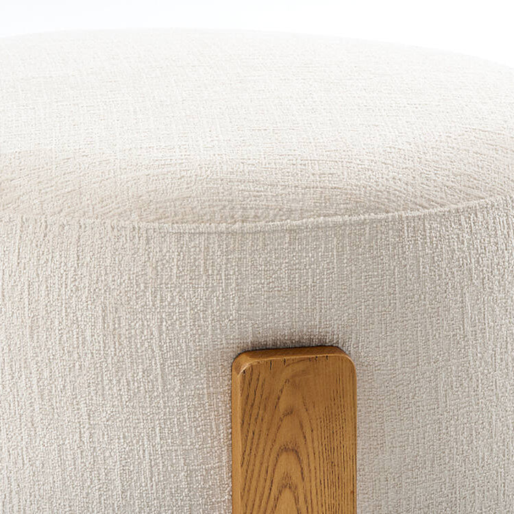 Pax Footstool Light Taupe - Chestnut