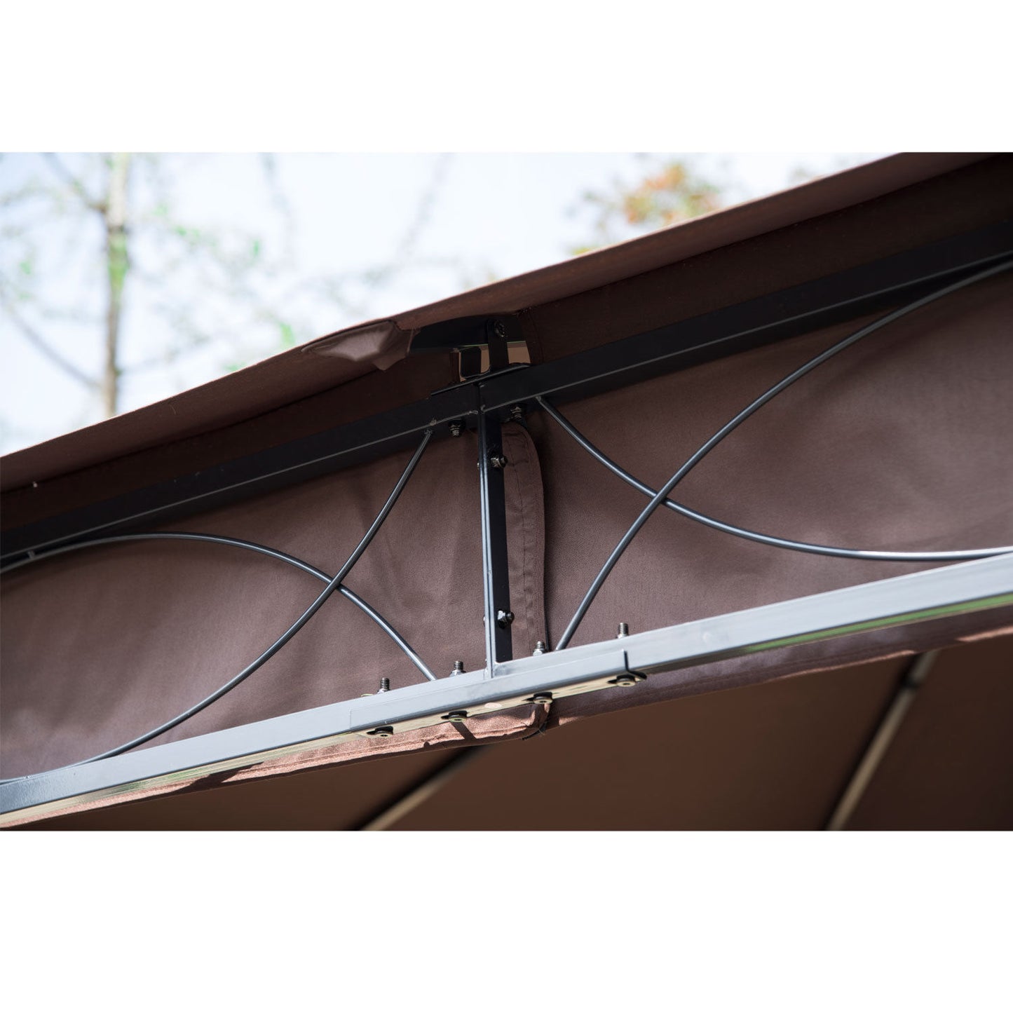 3m x 3m Garden Metal Gazebo Marquee Party Tent Canopy Shelter Pavilion