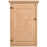 Wooden Garden Storage Shed Fir Wood Tool Cabinet Organiser with Shelves 75L x 56W x115Hcm