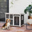 Wooden Dog Kennel Outdoor w/ Openable Top, 90 x 62 x 71cm