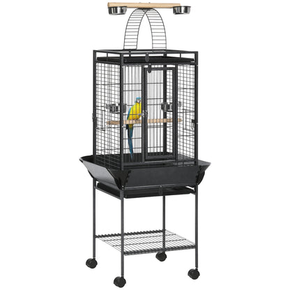 Steel Bird Cage,Large Budgie Cage for Cockatiels and Parakeets