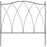 Decorative Garden Fencing, 5PCs Outdoor Picket Fence Panels, Rustproof Metal Wire Landscape Flower Bed Border Edging Animal Barrier, Black