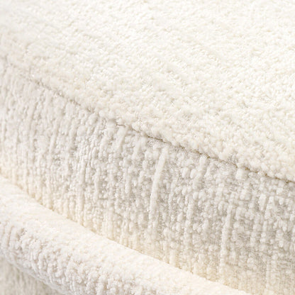 Tubio Footstool Ivory Chenille