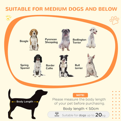 Dog Crate Furniture with Wheel for Medium Dogs, 80 x 60 x 76.5cm - White