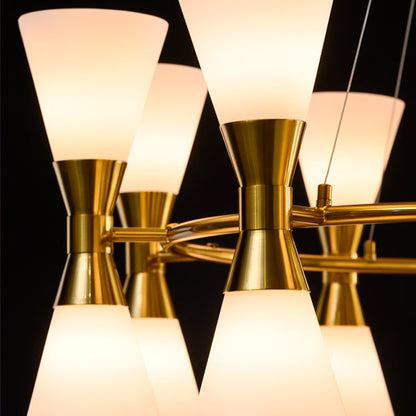 Camille Chandelier Brass