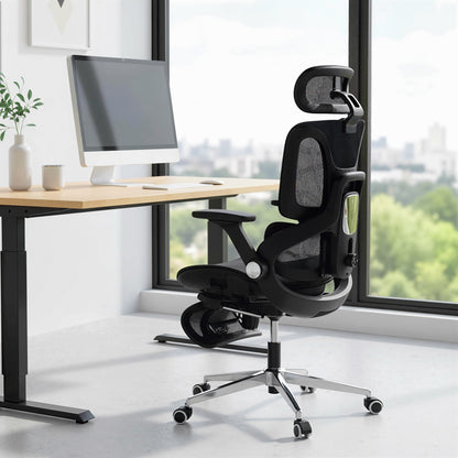 Ergonomic Office Chair, Mesh Desk Chair with Lumbar Support, Footrest