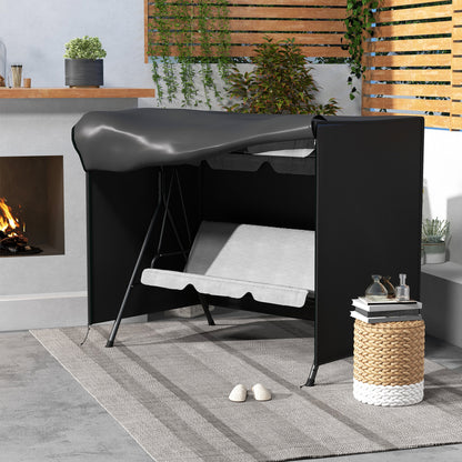 Garden Furniture Protector Patio Swing Chair Cover Black