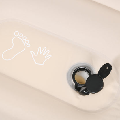 Double Air Bed Inflatable Mattress, 195 x 140 x 10cm, White