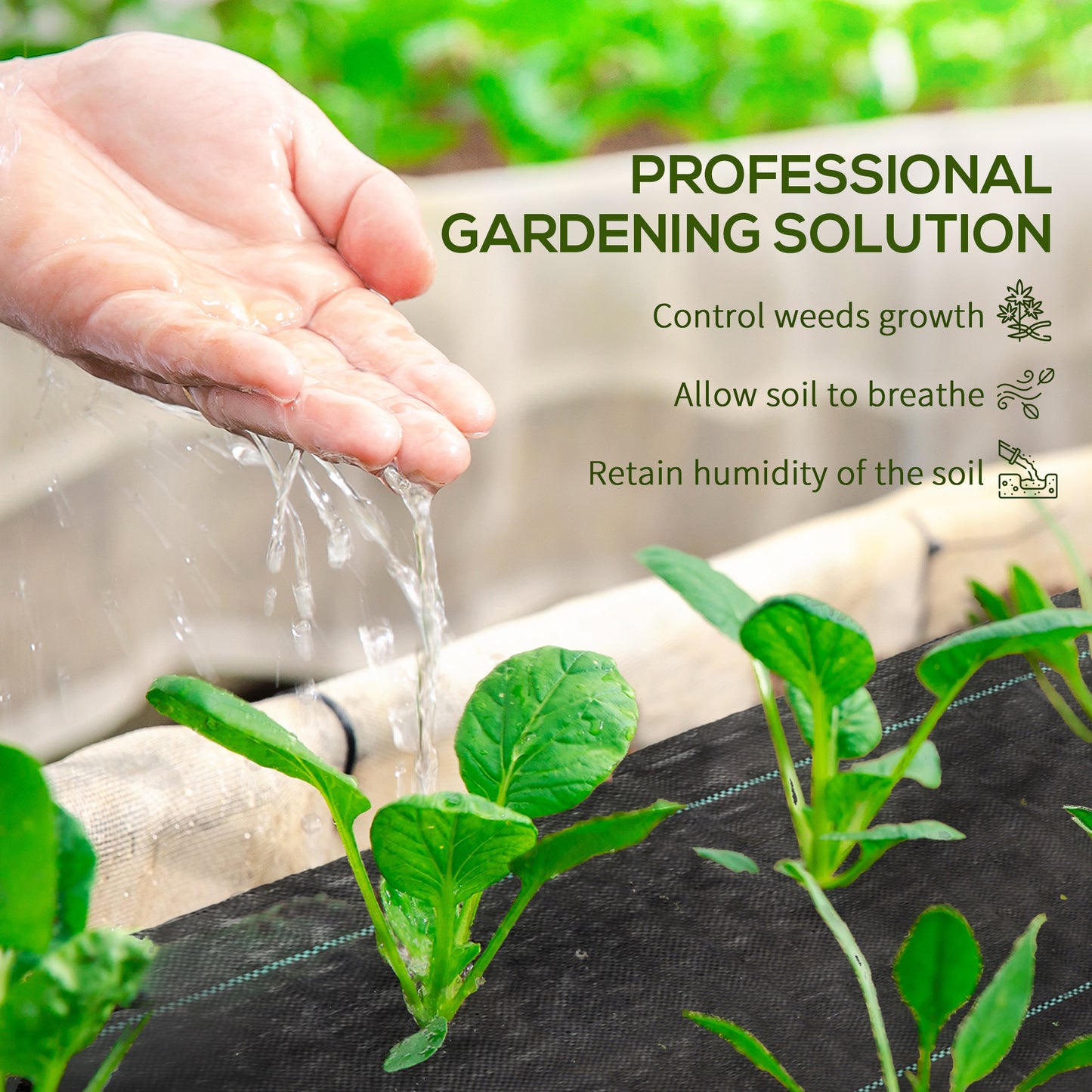 100 x 2m Weed Membrane, Heavy Duty Weed Control Membrane