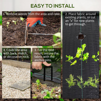 100 x 2m Weed Membrane, Heavy Duty Weed Control Membrane