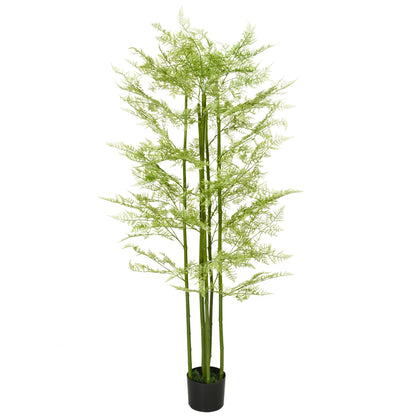 Decorative Artificial Plants Asparagus Fern Tree in Pot Fake Plants for Home Indoor Outdoor Decor, 155cm