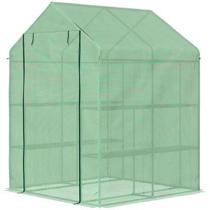Walk in Garden Greenhouse with Shelving