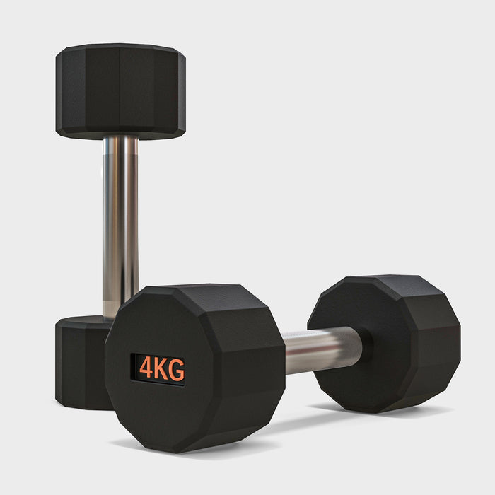 Dumbbells Weights Set with 12-Sided Shape and Non-Slip Grip, 2 x 4kg