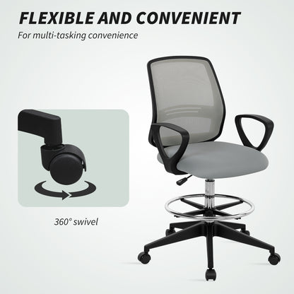 Draughtsman Chair Tall Office Chair with Adjustable Height