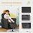 2 in 1 design Kids Sofa Armchair with Footrest for Children Playroom Bedroom Living Room, 55 x 50 x 67cm, Grey