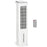 Evaporative Air Cooler, Oscillating Ice Cooling Fan with 3 Modes, 3 Speeds, Remote Control, Timer, and Oscillation, White