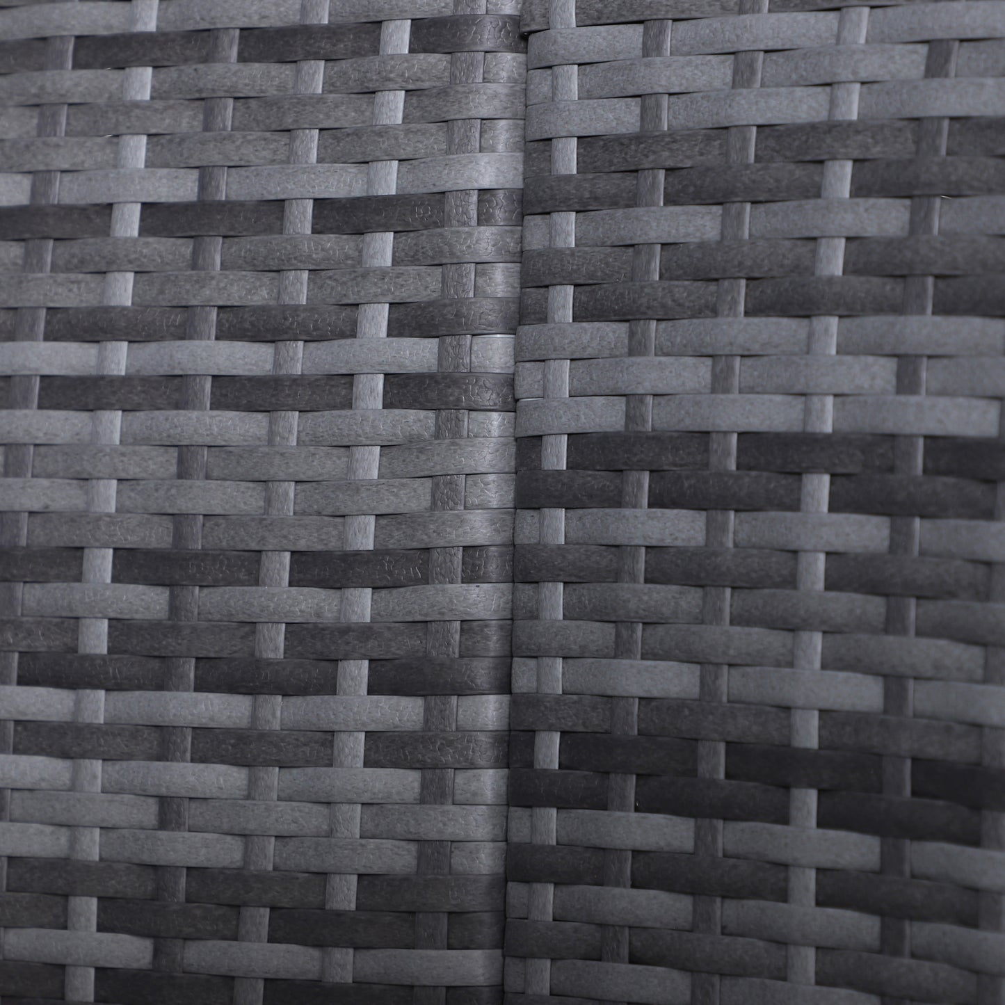 5-Seater Rattan Garden Furniture Cushioned Wicker Round  Bed with Coffee Table Patio Conversation Furniture Set, Grey with Blue Cushions