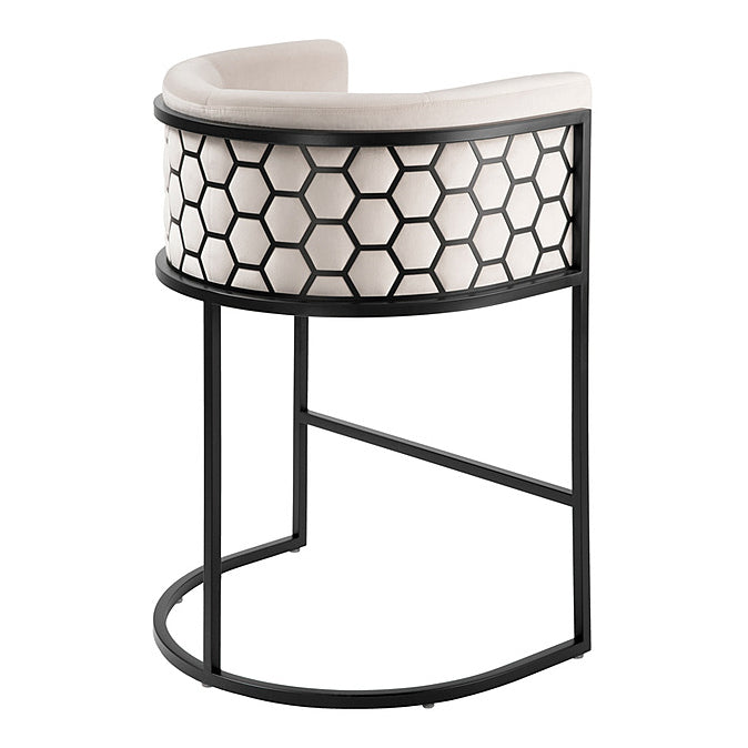 Alveare Counter Stool Black - Chalk