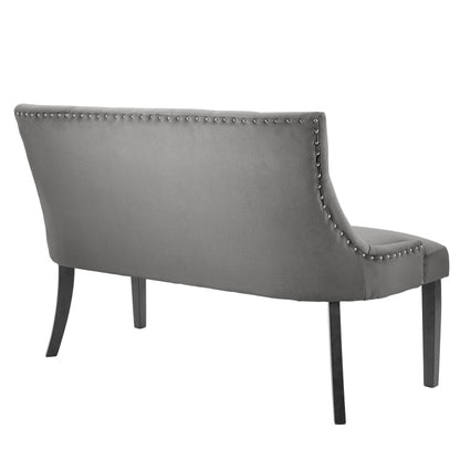 Torino Bench – Smoke – Black Legs