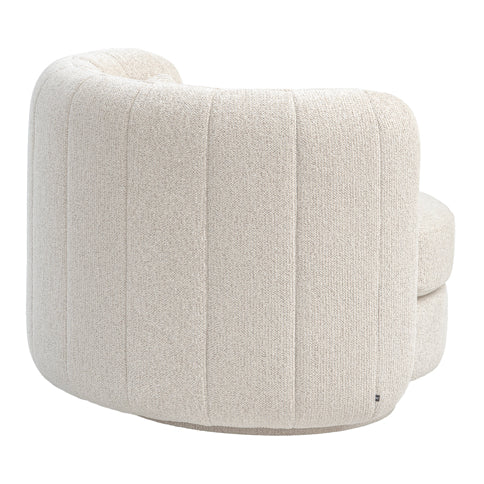 Calvin Swivel Armchair - Travertine