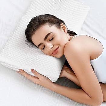 Set of Two Memory Foam Premium Pillows - Shredded Memory Foam Pillows Adjustable Firmness Cooling Neck Support Pillow