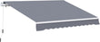 Manual Retractable Awning, size (4m x3m)-Grey