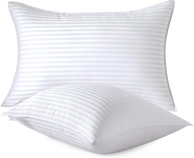Hotel Collection Satin Stripe Pillow Set : Luxurious extra silk like hollowfibre filling