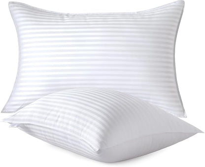 Hotel Collection Satin Stripe Pillow Set : Luxurious extra silk like hollowfibre filling