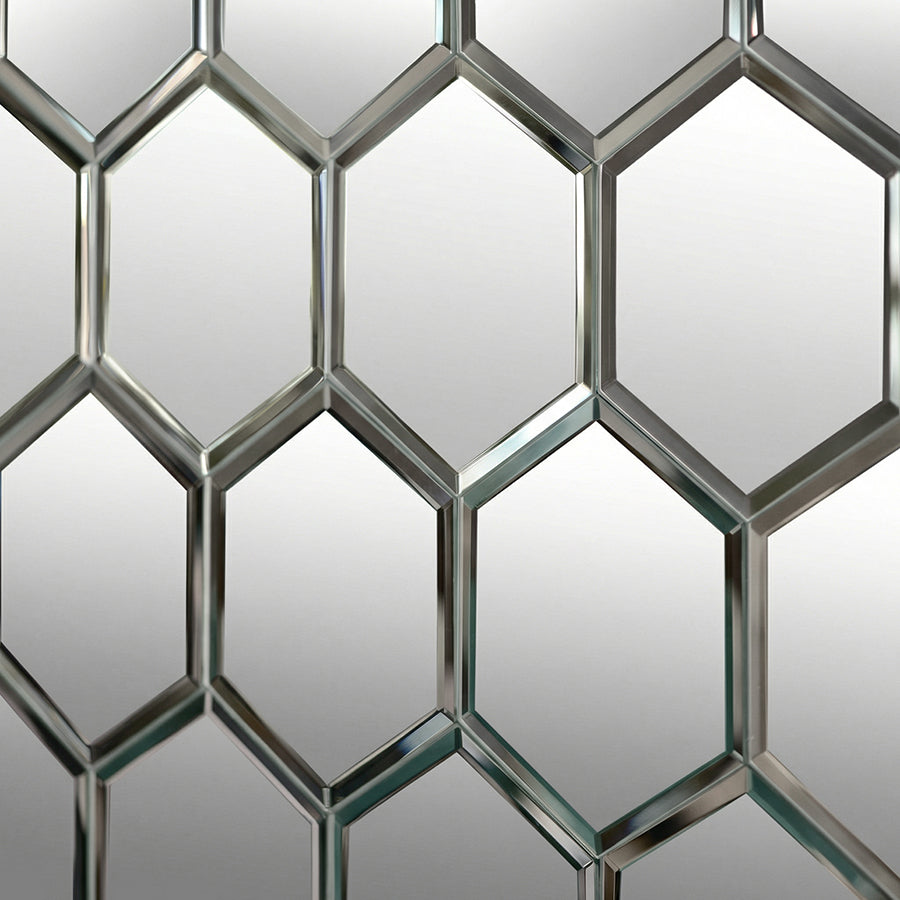 Mirrored Hexagonal Wall Tiles Pack