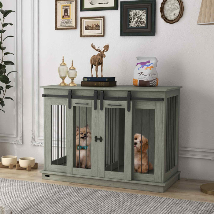 Dog Crate Furniture for Large Dogs, Double Dog Cage for Small Dogs